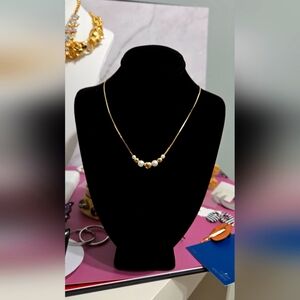 Gold plated necklace chain  With Balls 2g